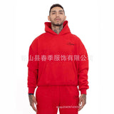 2025 Digital Indian Autumn And Winter Youth Korean Version Of Loose Leisure Full Star Wear Men's Hooded Men's Clothing HZ0108