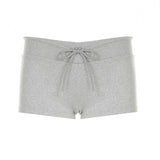 Simple Style Drawstring Low-Rise Basic Slack Trousers Hottie Sexy Tight Elastic Sweatpants HZ0107