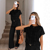 2026 Tiktok Summer New Lady Casual Round Neck Wtf Blouse T-Shirt HZ0108