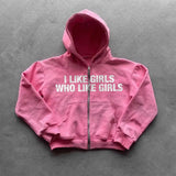 2025 2025 Autumn And Winter New Trendy Printing Zipper Jacket HZ0108