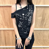 Spice Girl-Style Flower Print Collar Collared Shoulder Dress Summer Slim Slimless Sleeveless Bottom With Waistcoat Woman HZ0107