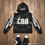 Winter Personality Letter 3D Printing Street Style Trend Hoodie T-Shirt High Street Sweater HZ0108