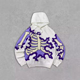 2025 New Skeleton Skull Rack 3D Printed Jersey Boy Tide Hoodie HZ0108