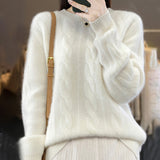 Mahua Sweater Women's Autumn And Winter 2025 New Loose Round-Neck Knitted Shirt Set Korean Version Of The Short Bottom Top HZ0108