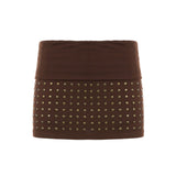 Summer Simple Style Drawstring With Solid Half-Dress Women Low-Waist Anti-Walking Light Bag Open Fork Thin Pants Skirt HZ0107