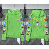 2025 New Hromium Heart Jersey Cross Hoodie Casual Loose Men's And Women's Zipper Hoodie HZ0108