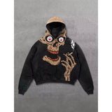 2025 New Skeleton Skull Rack 3D Printed Jersey Boy Tide Hoodie HZ0108