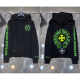 2025 New Hromium Heart Jersey Cross Hoodie Casual Loose Men's And Women's Zipper Hoodie HZ0108