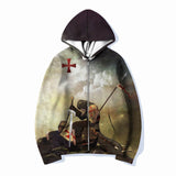 2025 Autumn Zipper Hoodie 3D Digital Printing Men's Trend Loose Leisure Clothing HZ0108