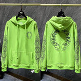 2025 New Hromium Heart Jersey Cross Hoodie Casual Loose Men's And Women's Zipper Hoodie HZ0108