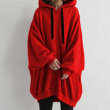 In The Autumn And Winter Of 2025, The New Women's Clothing Sexy Pure Color Loose-Fitting Hoodie Zip-Up HZ0108