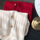 Peach Heart Buckle Soft Knitted Cardigan Women 2025 New Spring And Autumn And Winter Loose Outer Sweater Coat Gentle Wind Top HZ0108