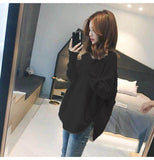 2025 Autumn And Winter Women's Gas Base Knitted Shirt Loose Open Fork Low-Collar Thin Set Korean Version Of Lazy Sweater HZ0108