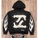 Hoodie Tide Pistol Digital Printed Switor Loose Casual Shirt Street Gothic Rite HZ0108