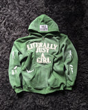 Y2K H-Hang Hop Letter 3D Printed Hoodie Personality Street Men And Women Loose Zipper Open Shirt Top HZ0108