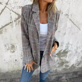 Autumn And Winter Cardigan Jacket Lady Casual Fashion Retro Thousand Bird Collar Suit HZ0108