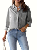Women's Wishebay Blouses Loose Casual Long-Sleeved Shirt Women HZ0108