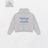 Ins Personality Print Zippered Sweater Long-Sleeved Hoodie Hoodie Retro Coat Street Trendy Y2k HZ0108