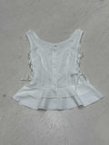 2025 Summer New New U Tie Lace Button Cardigan Pure Lusty Girl With Small Vest Woman HZ0108