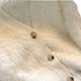 2025 Fashion Imitation Velvet Jacket Short Ocean Soft Porridge Knitted Knitted Shirt Thin Autumn Sweater HZ0108