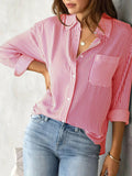 Women's Wishebay Blouses Loose Casual Long-Sleeved Shirt Women HZ0108