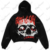 2025 Jacket Street Fashion Brand Skeleton Hoodie 3D Digital Printing Casual Loose Hoodie Men HZ0108