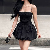 Sweet Wind Bump Lace Lace Lace Bow Sling Flower Skirt Girl Waist Slim Age Show Age-Lose Short Skirt HZ0107