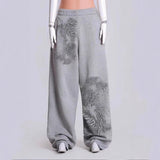 2025 Men's Trousers 3D Digital Printing Velvet Broad Leg Pants POD Set HZ0108