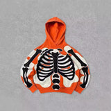 2025 New Skeleton Skull Rack 3D Printed Jersey Boy Tide Hoodie HZ0108