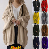 In The Autumn And Winter Of 2025, The New Women's Clothing Sexy Pure Color Loose-Fitting Hoodie Zip-Up HZ0108