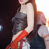 INS Star Design With Irregular Leather Splicing Vest Y2K Hottie Personality Street Shoulder Sling Woman HZ0107