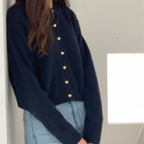 Pink Knitted Cardigan Women Autumn And Winter Gentle Style Imitation Raccoon Velvet Design Sense Women's Sweater Coat Small Man Top HZ0108