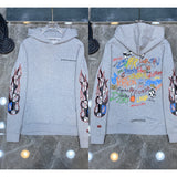 2025 New Hromium Heart Jersey Cross Hoodie Casual Loose Men's And Women's Zipper Hoodie HZ0108