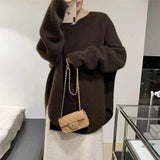 Medium And Long Sweater Women's New Autumn And Winter Gentle Lazy Wind High-End Sense French Knitted Bottom Shirt Inside The Top HZ0108