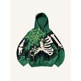 2025 New Skeleton Skull Rack 3D Printed Jersey Boy Tide Hoodie HZ0108