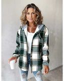 2025 Leisure Hot Lady Casual With Big Lattice Coat Autumn And Winter New HZ0108