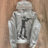 Wear-Dress Print Pattern Long-Sleeved Hoodie Hoodie Retro Coat Street Trendy Y2k HZ0108