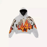 2025 New Skeleton Skull Rack 3D Printed Jersey Boy Tide Hoodie HZ0108