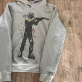 Wear-Dress Print Pattern Long-Sleeved Hoodie Hoodie Retro Coat Street Trendy Y2k HZ0108