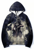 2025 Autumn Zipper Hoodie 3D Digital Printing Men's Trend Loose Leisure Clothing HZ0108