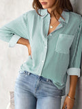 Women's Wishebay Blouses Loose Casual Long-Sleeved Shirt Women HZ0108