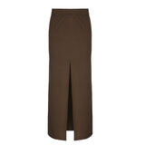 Knitted Solid Color One-In-A-Side-Style Body-Body Dress 2025 Hottie High-Rise Thin-Bosted-Boostled-Bosted Skirt HZ0107