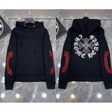 2025 New Hromium Heart Jersey Cross Hoodie Casual Loose Men's And Women's Zipper Hoodie HZ0108