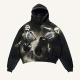 2025 New Skeleton Skull Rack 3D Printed Jersey Boy Tide Hoodie HZ0108