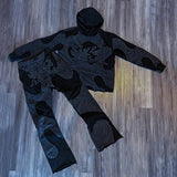 Street H-Hang Rag Hoodie Y2K Personality Gothic Harajuku Sweater Loose Sweater HZ0108