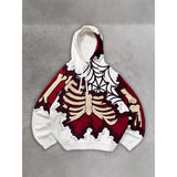 2025 New Skeleton Skull Rack 3D Printed Jersey Boy Tide Hoodie HZ0108