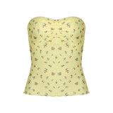 2025 Girl Small Broken Flower Hollow Folded Folded Sweet And Stylish Summer Refreshing Vest Woman HZ0107