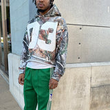 Trendy Loose Casual Direct Selling Cardigan Zipper Coat Retro Letters HZ0108