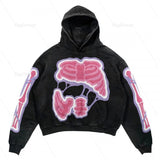 2025 Jacket Street Fashion Brand Skeleton Hoodie 3D Digital Printing Casual Loose Hoodie Men HZ0108