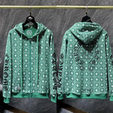 2025 New Hromium Heart Jersey Cross Hoodie Casual Loose Men's And Women's Zipper Hoodie HZ0108